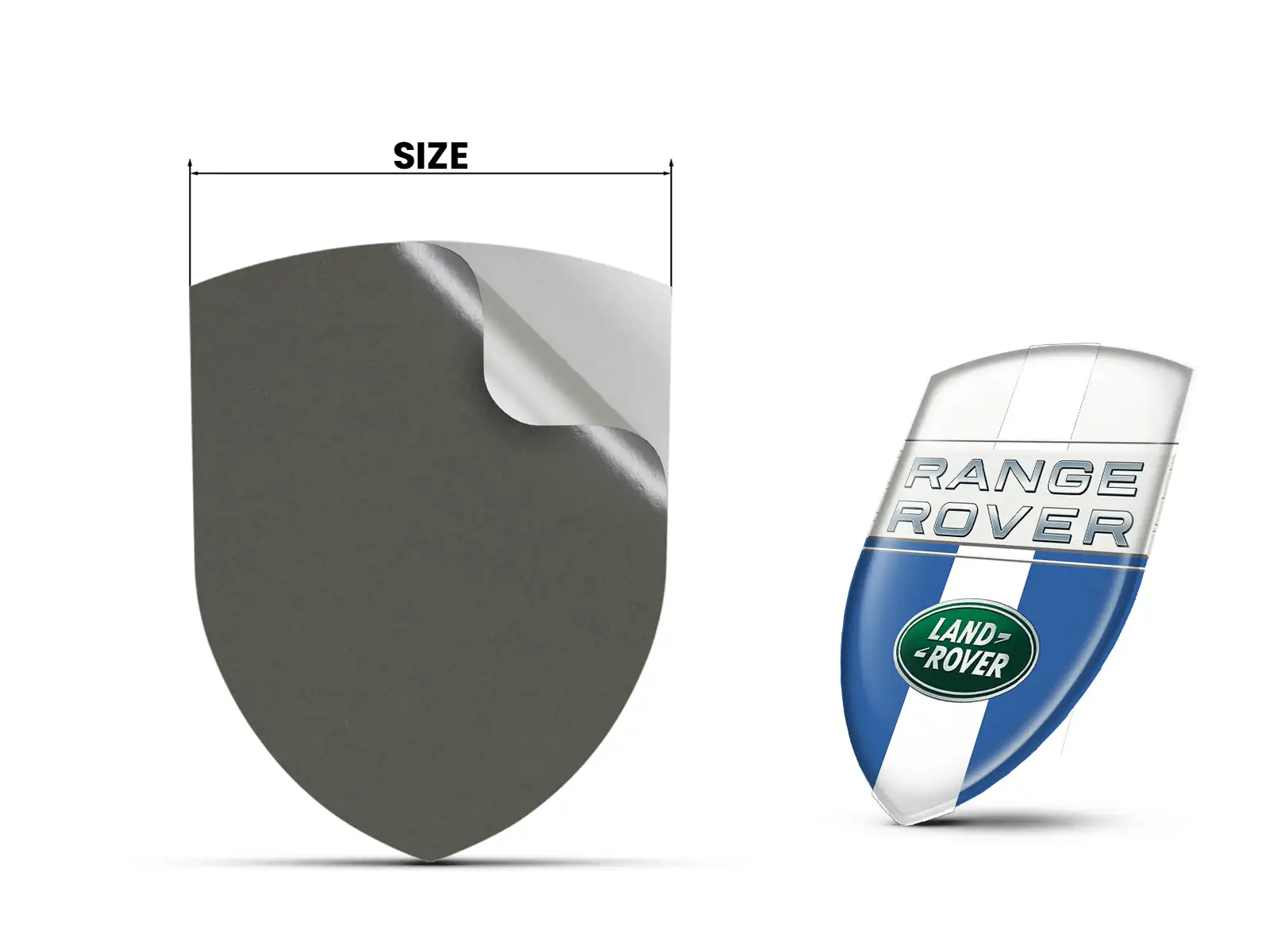 Land Rover Logo Into Sticker Pro Max Resilient Elegant Layout